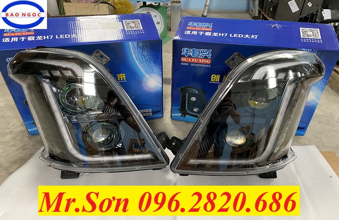đèn pha led xe chenglong h7
