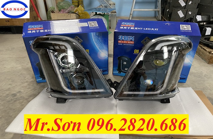 đèn pha led xe chenglong m3