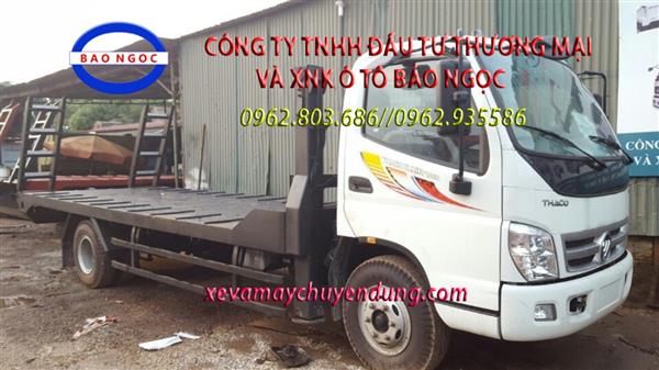 Xe nâng đầu thaco ollin 700b chở máy công trình