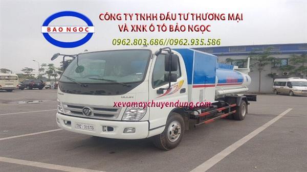 Xe bồn chở xăng dầu 6 khối cấp lẻ thaco ollin 700c