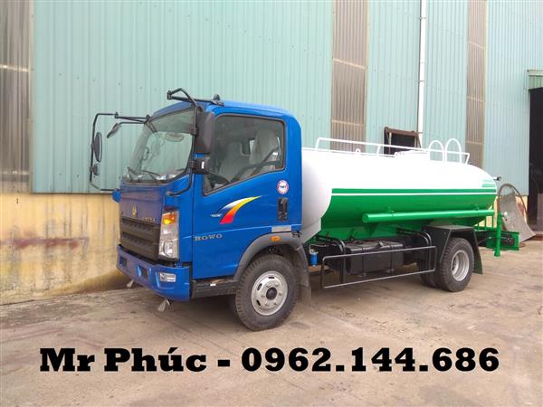 XE PHUN NƯỚC TƯỚI CÂY RỬA ĐƯỜNG HOWO 6M3 GIÁ RẺ NHẤT THỊ TRƯỜNG