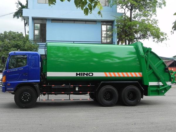 Xe chở ép rác Hino 22 khối 