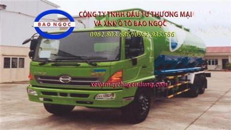 Xe bồn chở cám, thức ăn chăn nuôi, thức ăn gia súc 9 khối hino FC