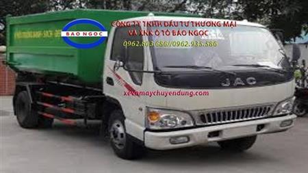 Xe hooklift chở rác thùng rời 9 khối JAC